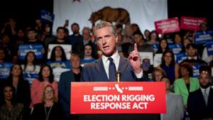 Newsom says he will consider running for president