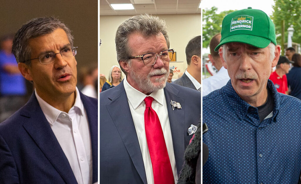 Republican candidates for governor — minus Bailey — try to distance themselves