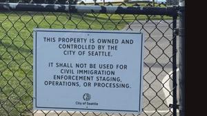 Seattle begins installing anti-federal immigration enforcement signage