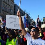 Iranians clash with protestors over U.S. strikes